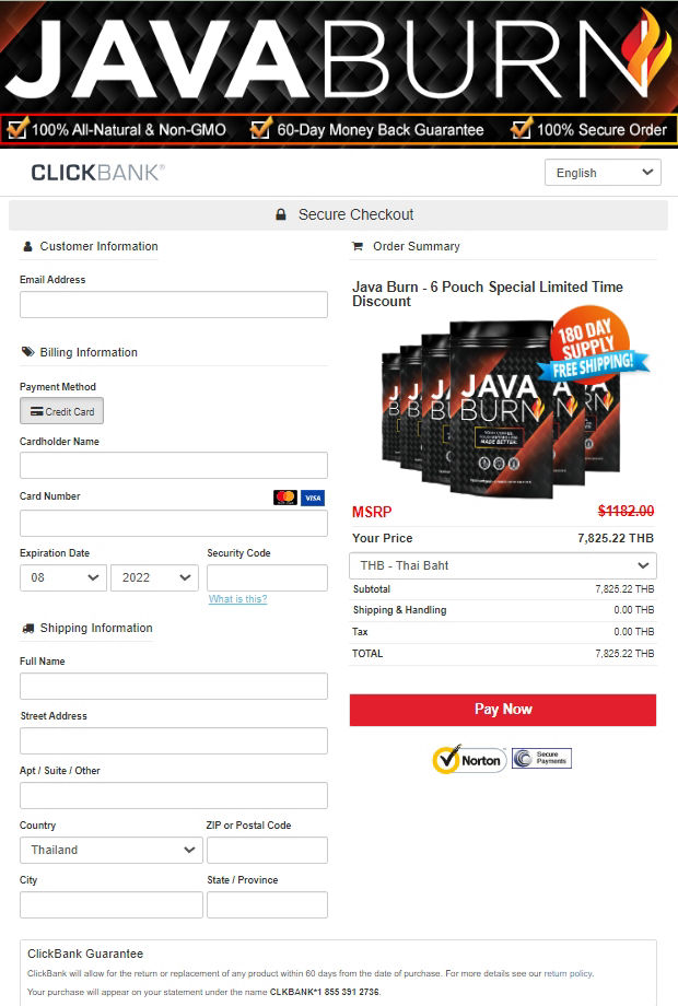 JavaBurn Secure page order